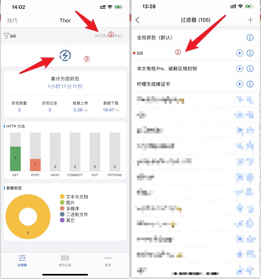 哔哩哔哩Thor过滤器规则