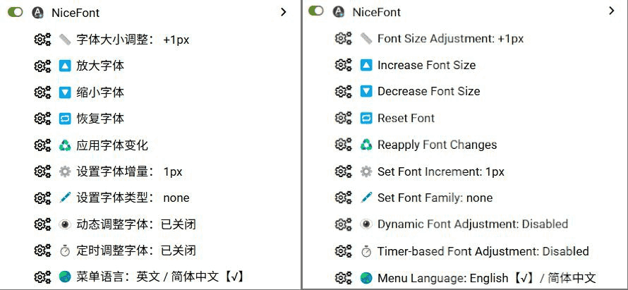 NiceFont:网页字体自定义调整脚本,提升阅读体验
