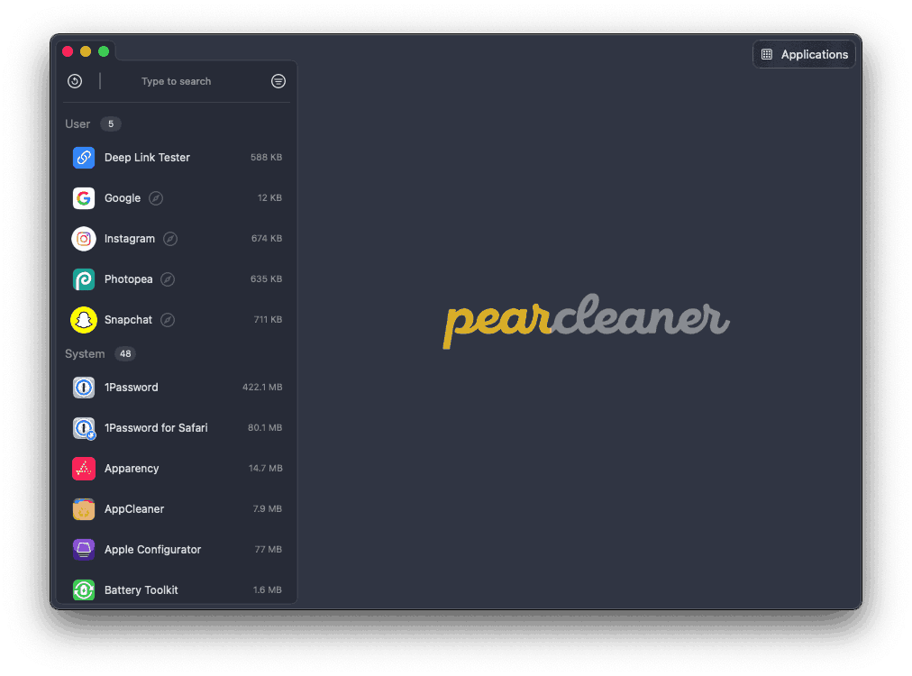 Pearcleaner:开源的 MacOS 应用清理工具,彻底清理卸载应用后残留的文件