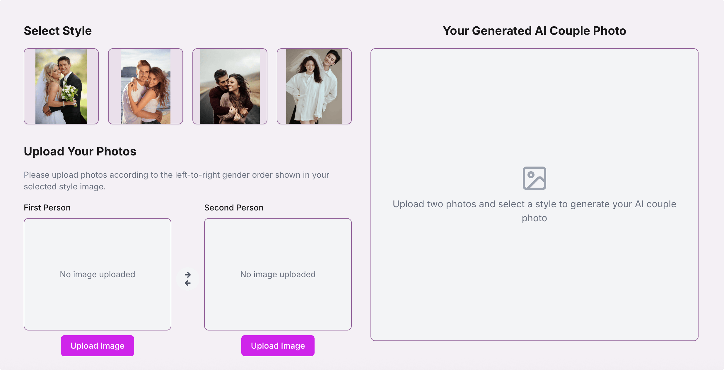 AI Couple Photos:AI 情侣照片,免费在线创建属于自己的情侣图片
