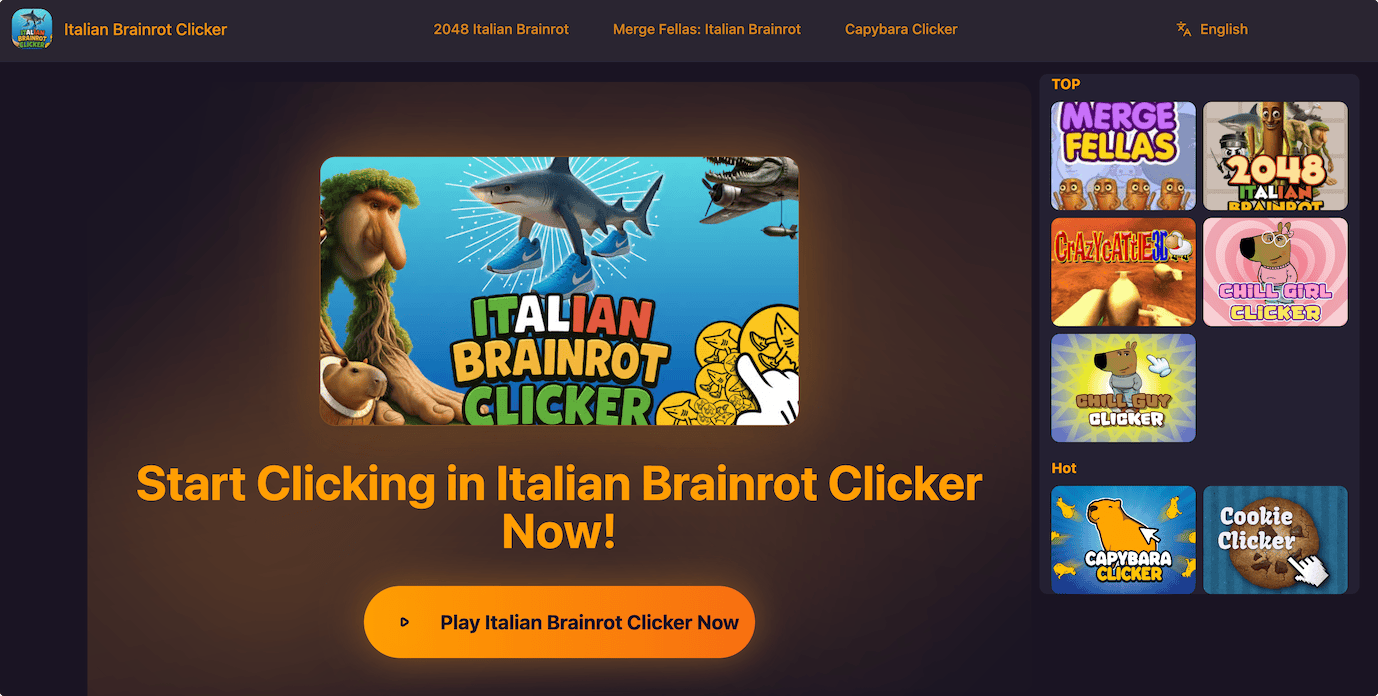 Italian Brainrot Clicker:免费在线休闲增量点击游戏