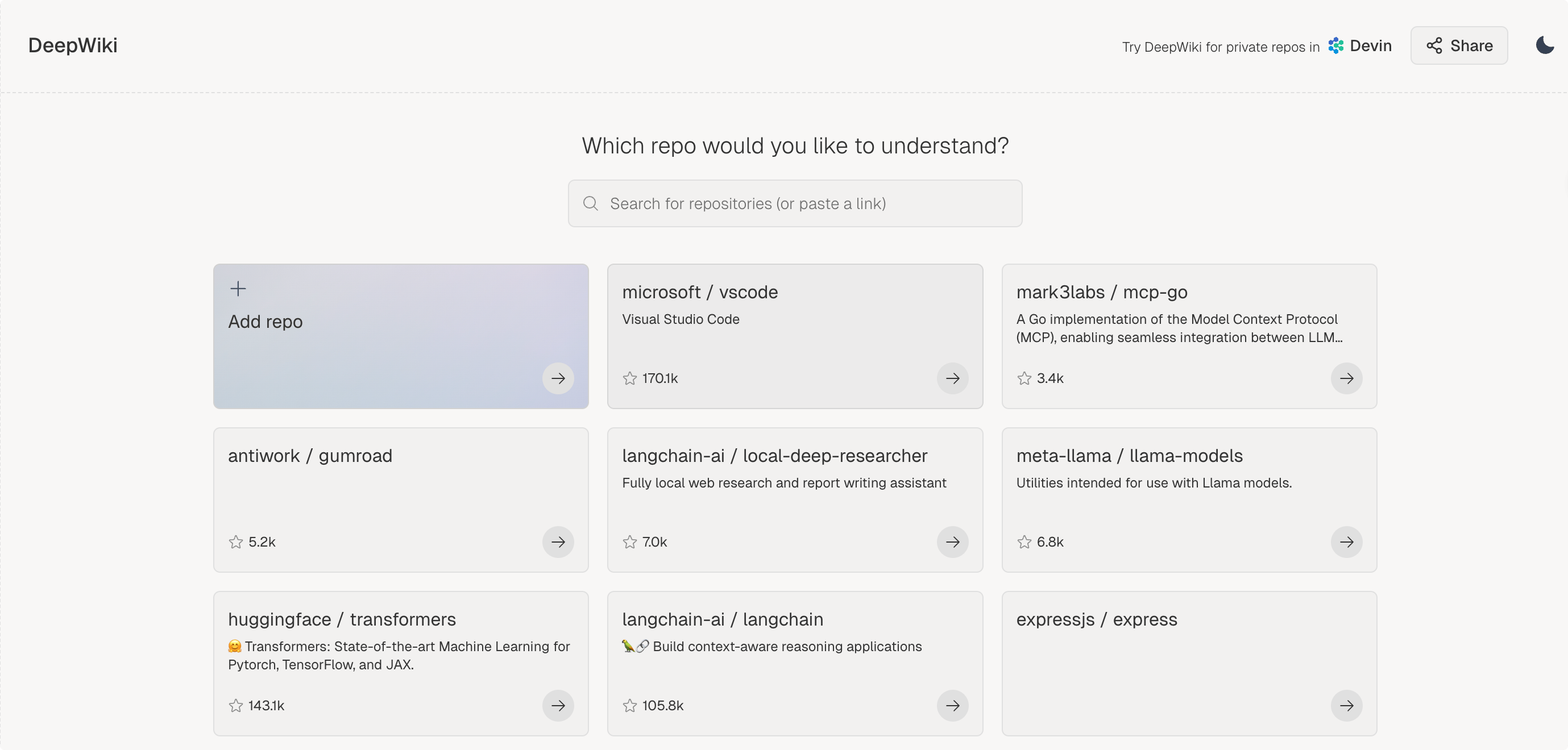 DeepWiki:为世界上的每个存储库提供了最新的文档,Github最佳文档生成器