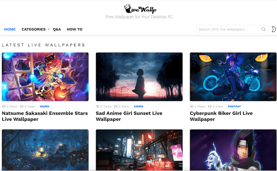LiveWallp:电脑桌面动态壁纸,免费下载