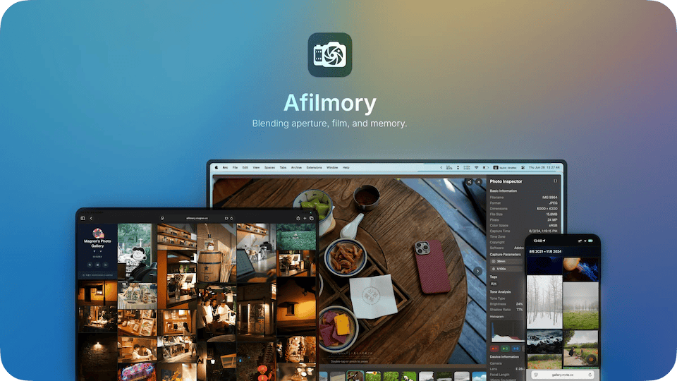 Afilmory:个人摄影网站,使用 React + TypeScript 构建的现代照片库