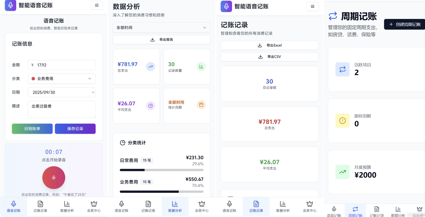 牛马记账:智能语音记账,对着手机说,自动分类+保存极简0广告,年度VIP直接白嫖