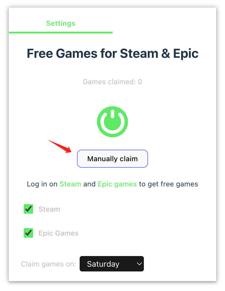 Free Game Claimer for Steam & Epic:Steam 和 Epic 的免费游戏自动领取脚本